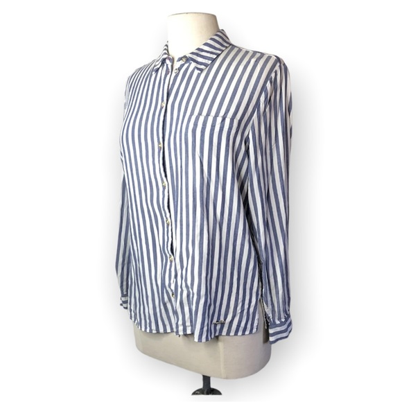 Ted Baker Colour By Numbers Norona Stripe Button Down Shirt - Picture 4 of 7